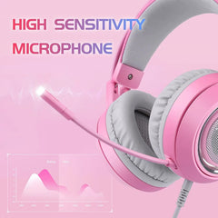 Conelz Cat Ear Gaming Headset — USB 7.1 Surround, LED Breathing Light, Vibration, Mic
