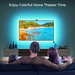 RGBIC LED TV Backlight Strip with Camera App Control Music Sync Smart Lights