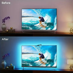 RGBIC LED TV Backlight Strip with Camera App Control Music Sync Smart Lights
