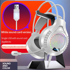 YINDIAO RGB Wired Gaming Headset — 7.1 Surround, 40mm Drivers, Memory Foam, Dual USB