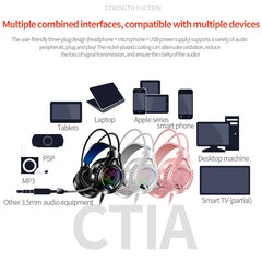 YINDIAO RGB Wired Gaming Headset — 7.1 Surround, 40mm Drivers, Memory Foam, Dual USB