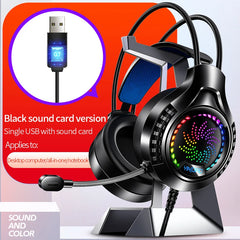 YINDIAO RGB Wired Gaming Headset — 7.1 Surround, 40mm Drivers, Memory Foam, Dual USB
