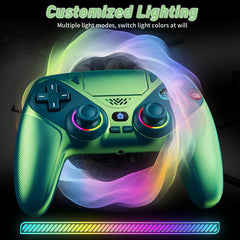 For PlayStation 5/PS5 Pro/Slim PC Controller RGB Light Wireless Gamepads