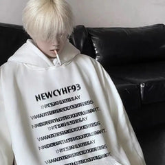 Mens With Hat Hoodies Oversize Harajuku Oversized Waterproof Cotone Cyberpunk