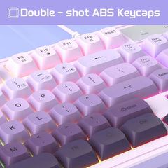 MageGee Creamy RGB Gaming Keyboard & Mouse Combo — 98 Keys, Anti-Ghosting