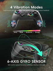 DATA FROG Bluetooth Controller for Switch 2 / OLED / Lite, Wireless Pro