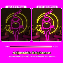 Sailor Moon Cat LED Neon Light Sign