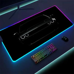 Car Super Cool RGB Mousepad Computer Table Mat Gaming Mouse Pad Gamer