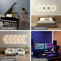 Sound Absorbing Panels, Self-Stick Acoustic Wall Tiles Noise Reduction