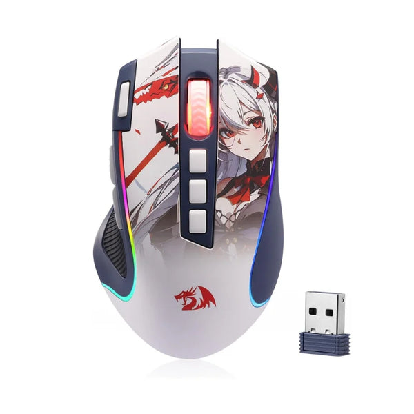 Redragon M612AK PRO Eisa RGB Gaming Mouse — 8000 DPI, Tri-Mode Wireless