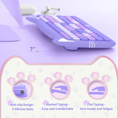 Ziyoulang 3060I 84-Key Wireless Bluetooth Keyboard — Slim, Portable & Cute