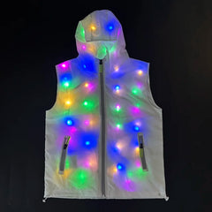 LED Vest Jacket Night Club Singer Modern Dance Stage Performance Accessories
