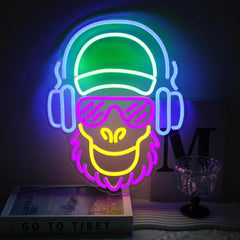 Monkey Gamer LED Neon Sign