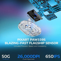 ATTACK SHARK X3 Lightweight Wireless Gaming Mouse — 26000 DPI, 49g