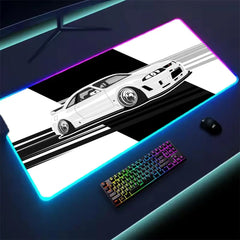 Car Super Cool RGB Mousepad Computer Table Mat Gaming Mouse Pad Gamer