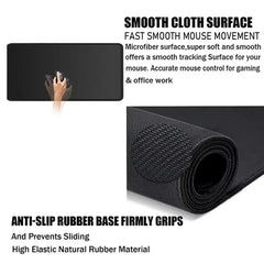 Red and black art landscapes large Mouse Pad anti-slip Durable Desk Mat