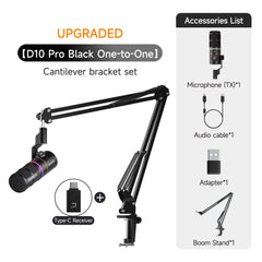 Dynamic Wireless Microphone Gaming Mic Voice Noise Reduction for Streaming