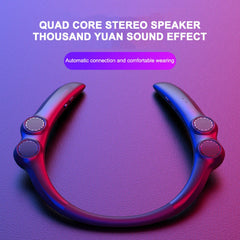 Wearable Bluetooth-compatible Speaker Hanging Neck Wireless Sound Box