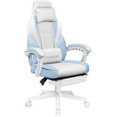 Big & Tall Gaming Chair with Footrest & Massage Lumbar — 400lb Capacity