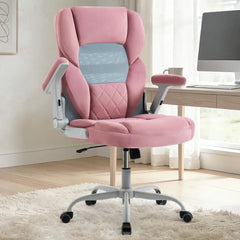 Rose Home Executive Office Chair with Mesh Back, Arms & Wheels — Adjustable Height