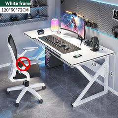 Simple Gaming & Student Computer Desk — Multiple Configurations, Black & White