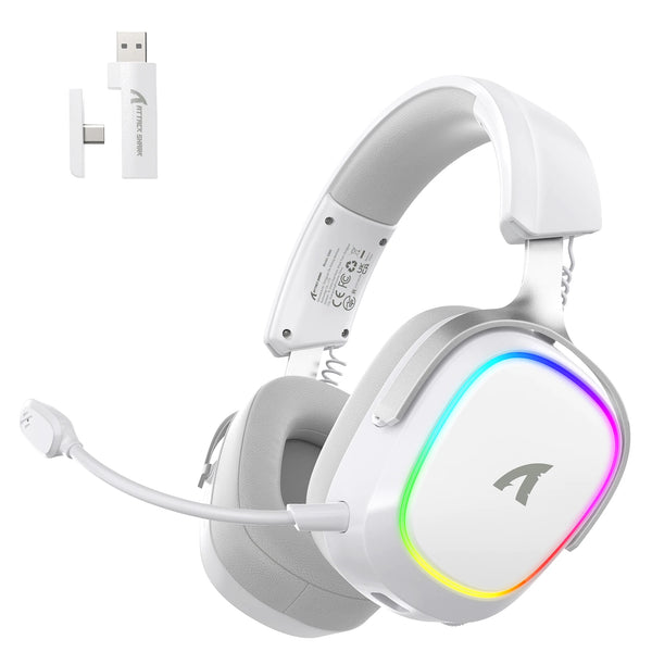 Attack Shark G800 Wireless Gaming Headset — 4-in-1 Multi-Connect, 7.1 Surround, 50mm Drivers, RGB