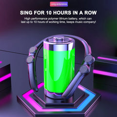 Wearable Bluetooth-compatible Speaker Hanging Neck Wireless Sound Box