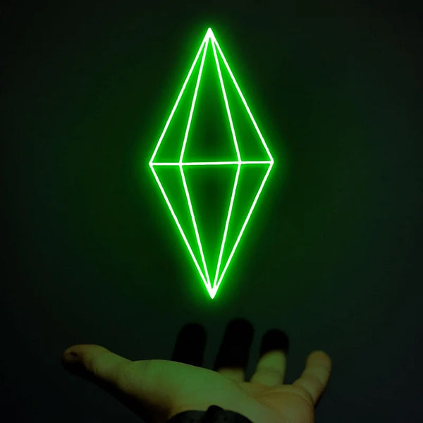 SIMS Plumbob LED Neon Sign