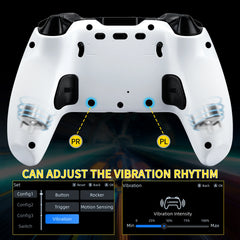 Hall Gaming Controller for Back Buttons, 5 Vib Levels, Full Calibr
