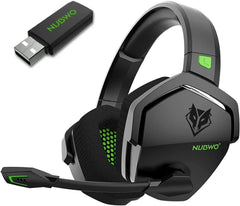 NUBWO G06 Pro Wireless Gaming Headset — Charging Dock, 120H Battery, 17ms Latency, PS5 Compatible