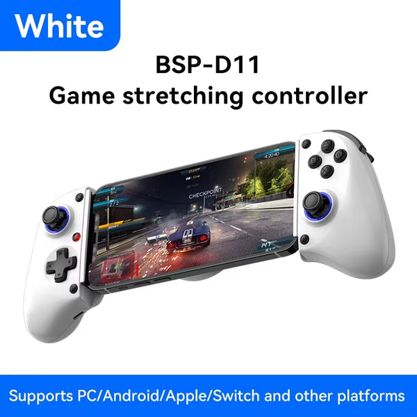 D11 Wireless Stretchable Game Controller — Hall Effect Triggers, Switch / Android / iOS
