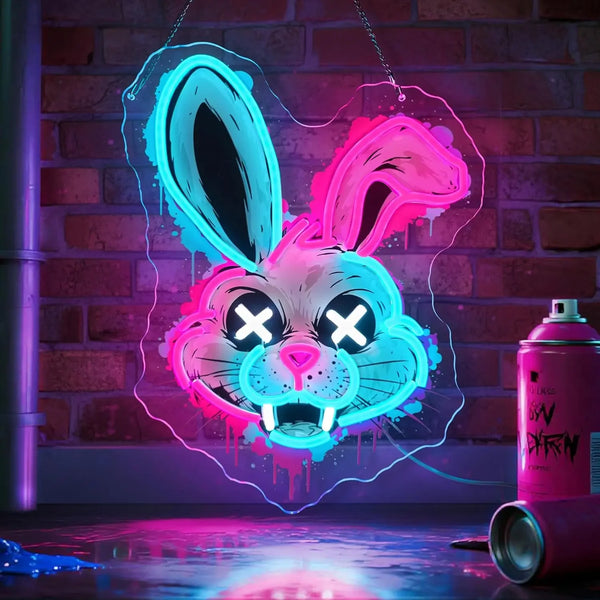 Evil Bunny LED Neon Sign