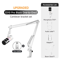 Dynamic Wireless Microphone Gaming Mic Voice Noise Reduction for Streaming
