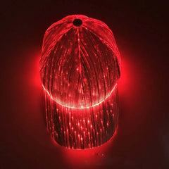 LED Fiber Optic Light-emitting Sunshade Cap Bar Dancing Night Running Hat
