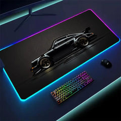 Car Super Cool RGB Mousepad Computer Table Mat Gaming Mouse Pad Gamer