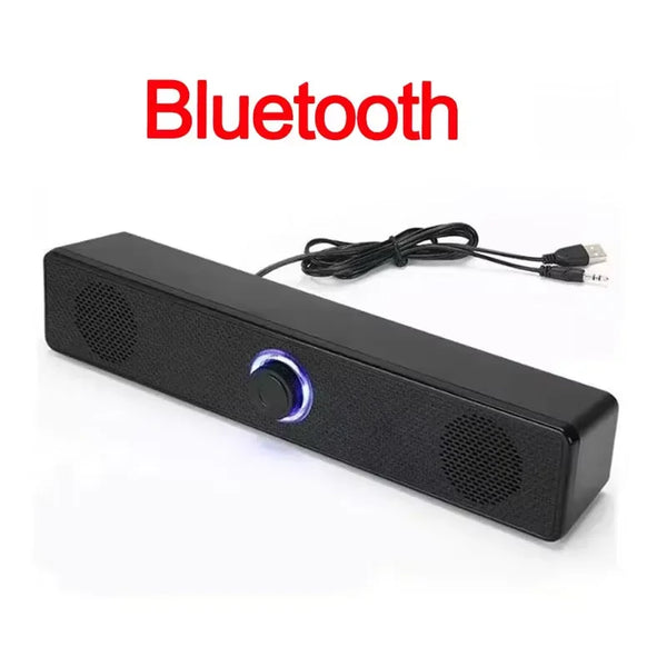 PC Soundbar Wired and Wireless Bluetooth Speaker USB Powered Gaming