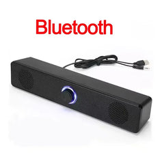PC Soundbar Wired and Wireless Bluetooth Speaker USB Powered Gaming