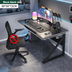 Simple Gaming & Student Computer Desk — Multiple Configurations, Black & White