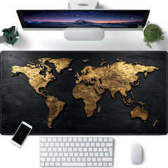 World Map Mouse Pad Large Gaming Mouse pad rubber desk mat Nonslip PC