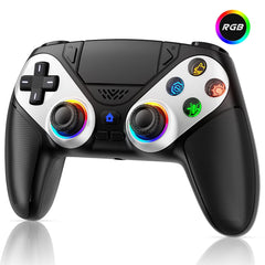 For PlayStation 5/PS5 Pro/Slim PC Controller RGB Light Wireless Gamepads