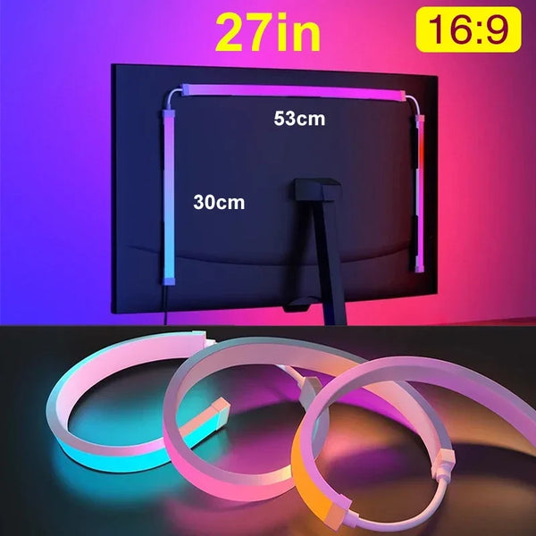 Computer Screen LED Sync Light Smart Gaming Strip Light Monitor RGB Screen