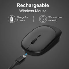 Rechargeable Dual-Mode Wireless Mouse — Bluetooth & 2.4G