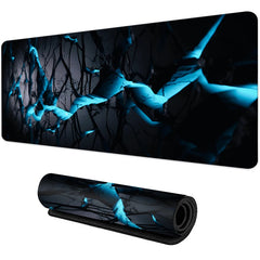 Large gaming Mouse Pad Big Red Blue gradient design non-slip gaming desk mat