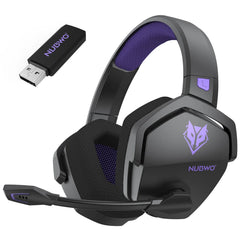 NUBWO G06 Pro Wireless Gaming Headset — Charging Dock, 120H Battery, 17ms Latency, PS5 Compatible