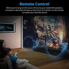 Bestisan 80W Gaming Bluetooth Bookshelf Computer Active Speaker