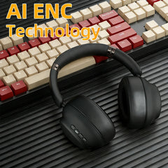 Foldable Wireless HiFi Gaming Headset — Bluetooth 5.3, Noise Cancellation, Stereo, Long Battery
