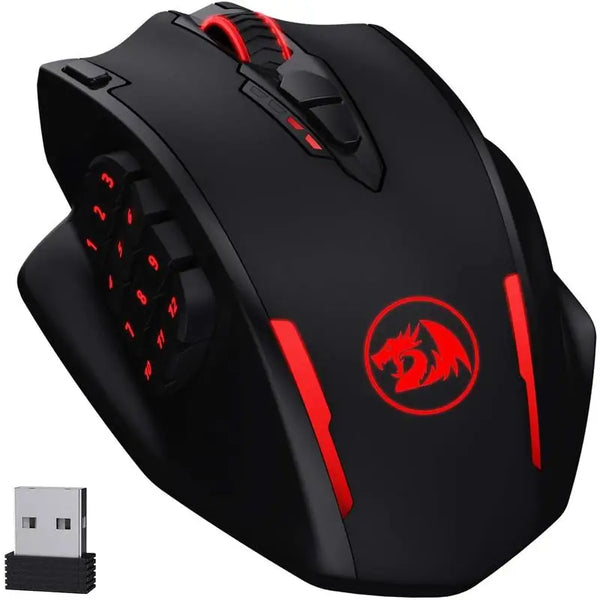 Redragon M913 Impact Elite Wireless MMO Gaming Mouse — 16000 DPI, 16 Buttons