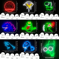 Godzilla, GIR, Slimer, Retro Movie LED Neon Sign