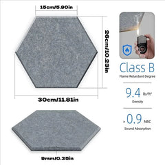 Sound Absorbing Panels, Self-Stick Acoustic Wall Tiles Noise Reduction