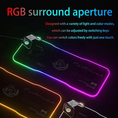 15W/30W Gaming Mouse Pad with Wireless Chargering, PD QC Fast Charging